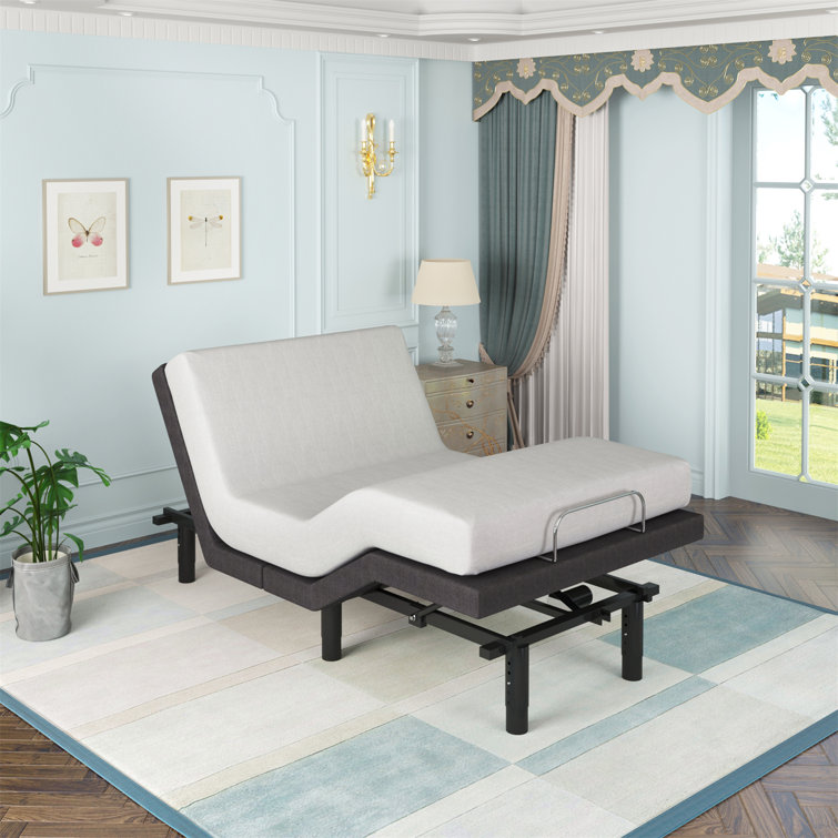 Alwyn Home Templin Massaging Zero Gravity Adjustable Bed with Wireless Remote Wayfair Canada